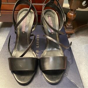 Ralph Lauren Collection black wedges-size 8.5